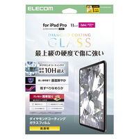 エレコム 11インチ iPad Pro (M4) ガラスフィルム ダイヤモンドコート TB-A25PMFLGDC 1個