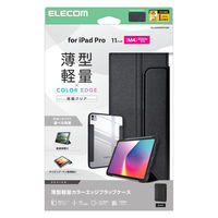 エレコム iPad Pro ケース 11インチ (M4) マグネット式 薄型 耐衝撃 TB-A25PMWVFCBK 1個