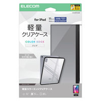 エレコム iPad ケース 11インチ(A16) 耐衝撃 背面クリア ブラック TB-A25RTSLOBK 1個