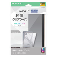 エレコム iPad ケース 11インチ(A16) 耐衝撃 背面クリア グレージュ TB-A25RTSLOGB 1個