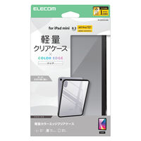 エレコム iPad miniケース 8.3インチ(A17Pro) 耐衝撃 背面クリア TB-A25STSLOBK 1個