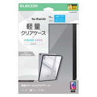 エレコム iPad Air ケース 11インチ(M3/M2) 耐衝撃 背面クリア TB-A25MTSLOBK 1個