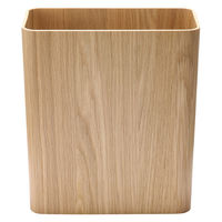 無印良品 木製ごみ箱 袋止めワイヤー付 角型 約幅２８．５×奥行１５×高さ３０．５ｃｍ 良品計画