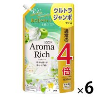 ソフラン アロマリッチ エリー 詰め替え ウルトラジャンボ 1520ｍL 1箱（6個入） 柔軟剤 ライオン (旧品)