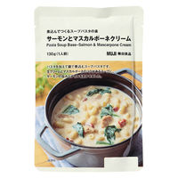 無印良品 煮込んでつくるスープパスタの素 サーモンとマスカルポーネクリーム １３０ｇ（１人前） 良品計画