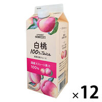成城石井 国産白桃ジュース 720ml 1セット（12本）