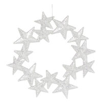 クリスマス　スターリースオーナメント(シルバー) LAKOLE/ラコレ