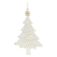 クリスマス　グリッターツリーオーナメント(シルバー) B LAKOLE/ラコレ