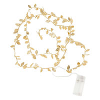 クリスマス　グリッターLEDリーフ(ゴールド) LAKOLE/ラコレ