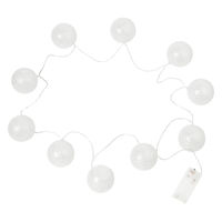 クリスマス　LED グリッターボール(シルバー) LAKOLE/ラコレ