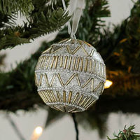 【アウトレット】クリスマス　ボールオーナメント(S) シルバー LAKOLE/ラコレ