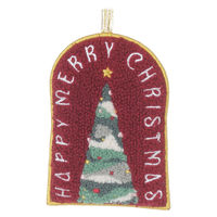 クリスマス　刺繍オーナメント(ツリー) LAKOLE/ラコレ