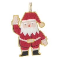 クリスマス　刺繍オーナメント(サンタ) LAKOLE/ラコレ