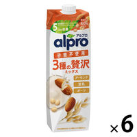 ダノン アルプロ 3種の贅沢ミックス 砂糖不使用 1000ml 1箱（6本入）