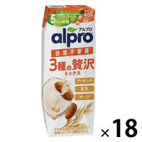 ダノン アルプロ 3種の贅沢ミックス 砂糖不使用 250ml 1箱（18本入）