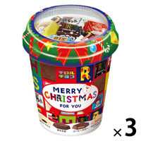 チョコレート 個包装 お配り菓子 クリスマスパッケージ チロルチョコ カップ 34個入 1セット（1袋×3）