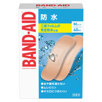 【アウトレット】【Goエシカル】訳あり バンドエイド 防水 Mサイズ 40枚 1箱 絆創膏（ばんそうこう）