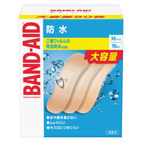 【アウトレット】【Goエシカル】訳あり バンドエイド 防水 Mサイズ 90枚 1箱 絆創膏（ばんそうこう）