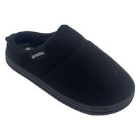 【防寒サンダル】ホカロン コーデュロイクロッグ レディース　BK Mサイズ　ブラック HKDL0014Ｐ 1足