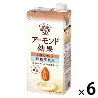 グリコ アーモンド効果 3種のナッツ砂糖不使用 1000ml 1箱（6本入）