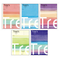 【アウトレット】【Goエシカル】訳あり 日本ノート Tree’s プラスメモリ セミB5 30枚 A罫 5冊パックノート UTRA02X5 1束