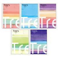 【アウトレット】【Goエシカル】訳あり 日本ノート Tree’s プラスメモリ セミB5 30枚 B罫 5冊パックノート UTRB02X5 1束