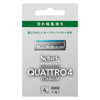 シック（Schick） クアトロ4 チタニウム 替刃 4コ入 シックジャパン