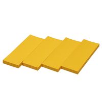 プリントインフォームジャパン 全面粘着ふせん インフォノーツ ラベルメモ 75×25mm 黄 1セット（8冊入×10パック） オリジナル