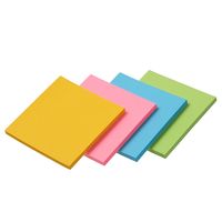 プリントインフォームジャパン 全面粘着ふせん インフォノーツ ラベルメモ 75×75mm 4色アソート 1セット（4冊入×10） オリジナル