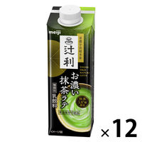 明治 辻利 お濃い抹茶ラテ 210ml 1箱（12本入）