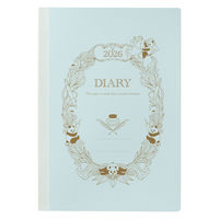 【2026年度版手帳】レイメイ藤井 竹紙ダイアリーB6 ブルー RFD26104A 1個