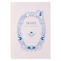 【2026年度版手帳】レイメイ藤井 竹紙ダイアリーB6 バイオレット RFD26104V 1個