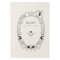 【2026年度版手帳】レイメイ藤井 竹紙ダイアリーB6 グレー RFD26104N 1個