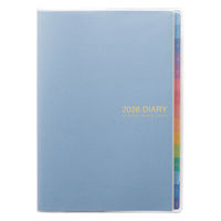 【2026年度版手帳】レイメイ藤井 フォープランダイアリーA5 ブルー RFD2654A 1個