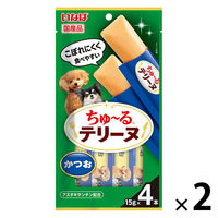 いなば ちゅーる テリーヌ かつお 国産 (15g×4本)2袋 ちゅ～る ドッグフード 犬用 おやつ