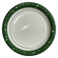 ペーパーウェア デザインペーパープレート 17cm（中）水玉柄 U-7DP 1セット（200枚：100枚入×2袋）