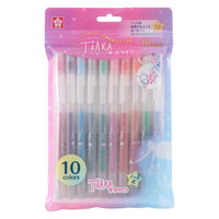 サクラクレパス ボールサインティアラノック 10色セット ゲルインクボールペン GBRA208TZー10 1個
