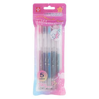 サクラクレパス ボールサインティアラノック 5色セット ゲルインクボールペン GBRA208TZー5 1個