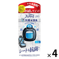 ファブリーズ 車用 イージークリップ 抗菌＋消臭 ブルーシャボン お試しサイズ 1セット（1個×4）消臭剤 芳香剤 P＆G