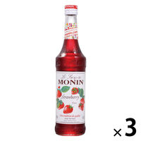 業務用 割り材 モナン ストロベリー シロップ 瓶 700ml 3本 MONIN 割材 ドリンクベース フレーバーシロップ