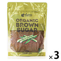 オーガニックブラウンシュガー200g 1セット（1袋×3）大東製糖 有機さとうきび使用 きび砂糖 チャック付 アーモンドミルクラテ