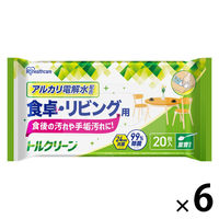 キッチンクリーナー 食卓・リビング用シート トルクリーン 1セット（1パック（20枚入）×6）アイリスオーヤマ