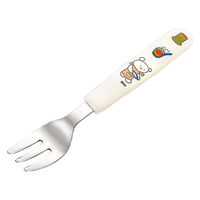 こぐまちゃん フォーク 全長139mm H386KO 1本 一体成型 食洗機可 給食 日本製 国際化工
