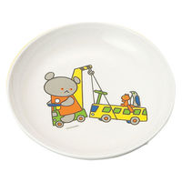 こぐまちゃん 菜皿 小 136×24mm D10KO 1枚 メラミン食器 食洗機可 給食 日本製 子ども用 国際化工