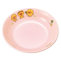 ひよこぐみ 14cm丸深皿 ピンク 142×33mm D52HIP 1枚 メラミン食器 食洗機可 給食 日本製 国際化工