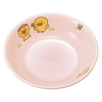 ひよこぐみ 10cm丸深皿 ピンク 100×28mm D63HIP 1枚 メラミン食器 食洗機可 給食 日本製 国際化工