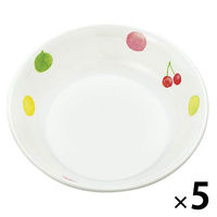 べじふる 12cm丸深皿 120×32mm D62BH 1セット（1個×5）メラミン食器 食洗機可 給食 日本製 国際化工