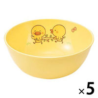 ひよこぐみ 小食器 イエロー 118×48mm J2HIY 1セット（1枚×5）メラミン食器 食洗機可 給食 日本製 国際化工