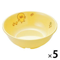 ひよこぐみ 11cm小鉢 イエロー 108×39mm J45HIY 1セット（1枚×5）メラミン食器 食洗機可 日本製 国際化工