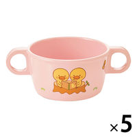 ひよこぐみ 両手付カップ ピンク 143×95×51mm 540HIP 1セット（1個×5）メラミン食器 食洗機可 日本製